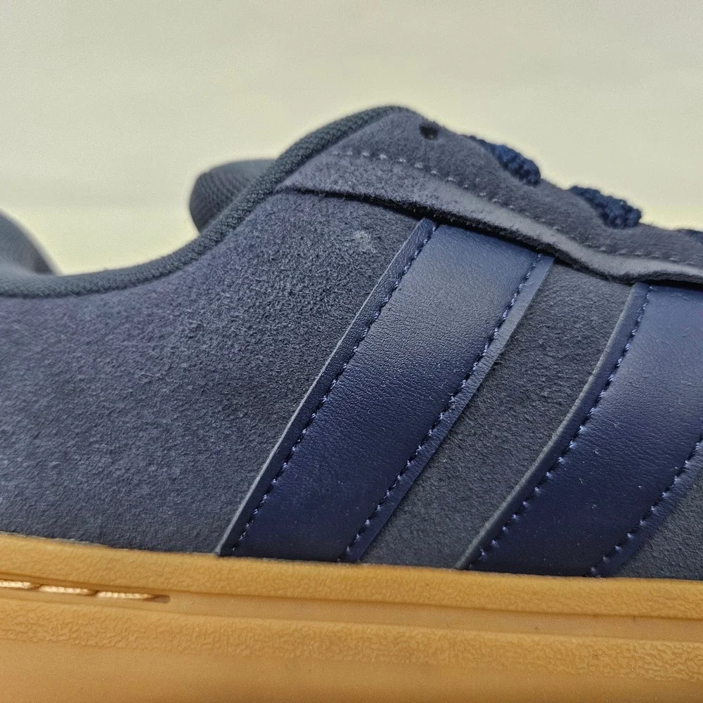 Adidas Grand Court Alpha 00s Sneakers JQ3008 Blue Suede‎ Gum Sole Men Size 9.5 - Picture 8 of 12